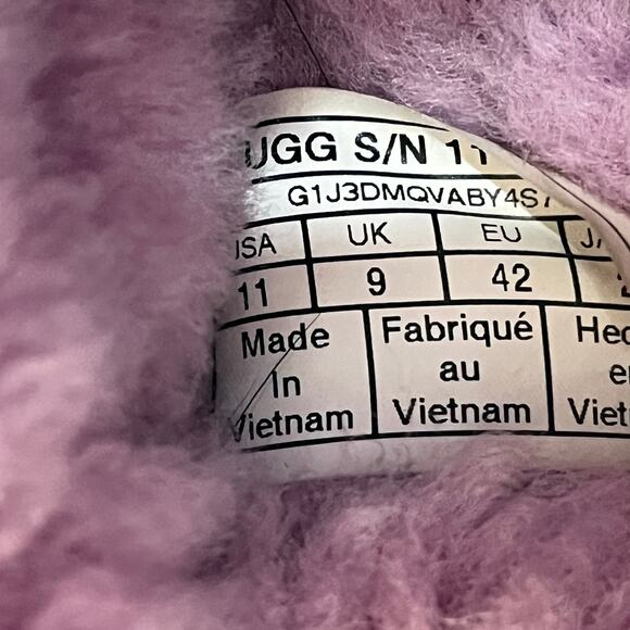 UGG Women’s Scuffette II Purple Suede Slip Ob Slipper Size 11 - Picture 7 of 10